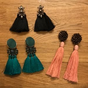 Tassel statement earrings